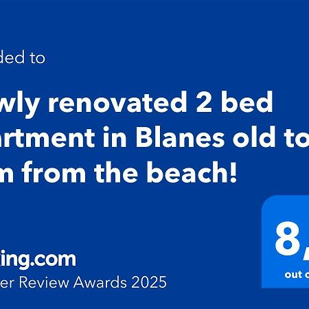 2 Bedroom Large Modern Apartment In Blanes Old Town 50M From The Beach! Ngoại thất bức ảnh