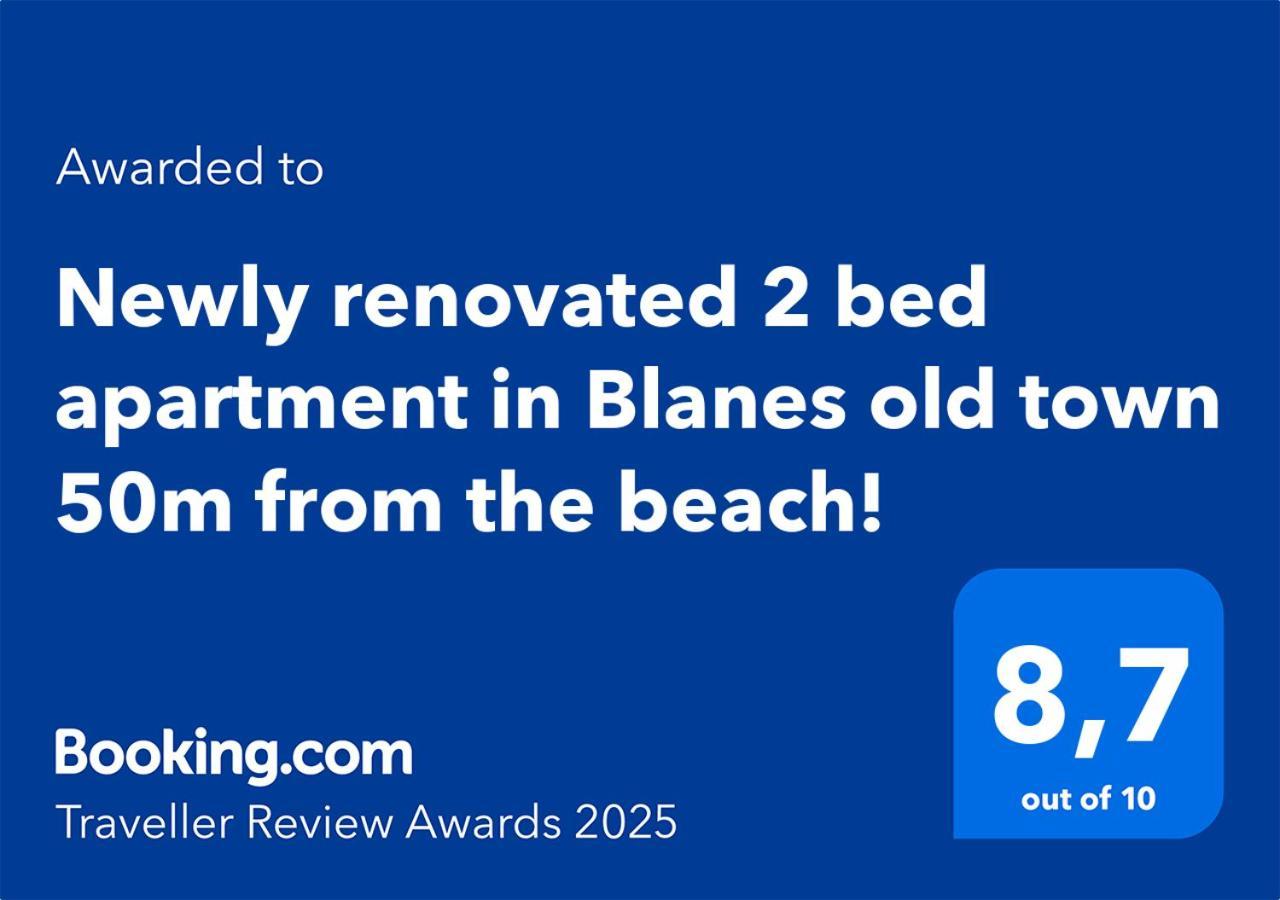 2 Bedroom Large Modern Apartment In Blanes Old Town 50M From The Beach! Ngoại thất bức ảnh